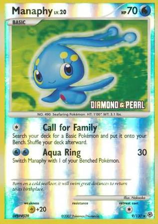 Manaphy (9/130) [Burger King Promos: 2008 Collection] | Exor Games New Glasgow