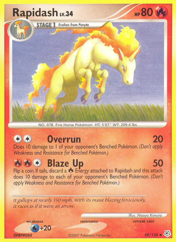 Rapidash (59/130) [Diamond & Pearl: Base Set] | Exor Games New Glasgow