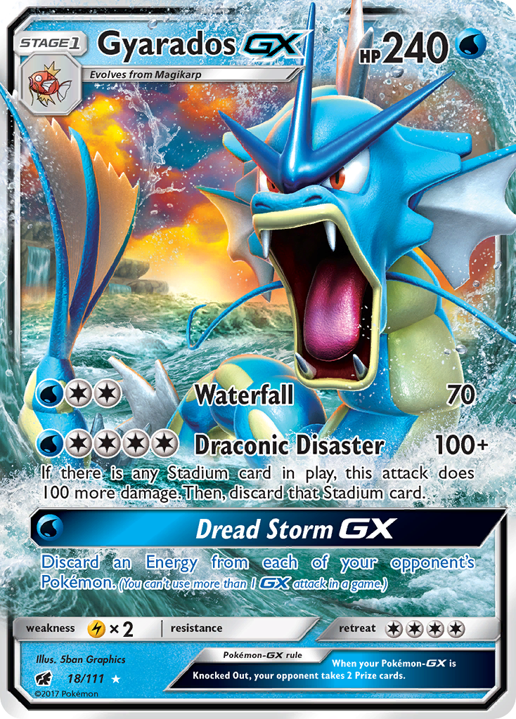 Gyarados GX (18/111) [Sun & Moon: Crimson Invasion] | Exor Games New Glasgow