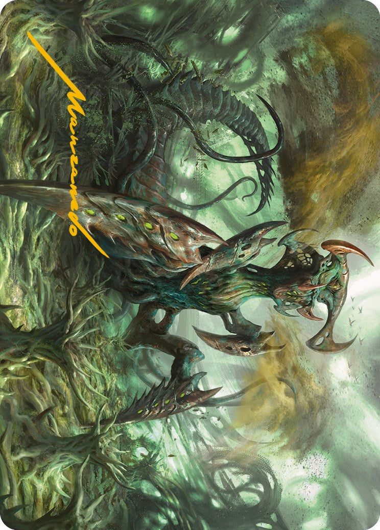 Zopandrel, Hunger Dominus Art Card (Gold-Stamped Signature) [Phyrexia: All Will Be One Art Series] | Exor Games New Glasgow