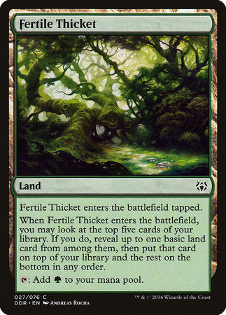 Fertile Thicket [Duel Decks: Nissa vs. Ob Nixilis] | Exor Games New Glasgow