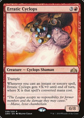 Erratic Cyclops [Guilds of Ravnica] | Exor Games New Glasgow