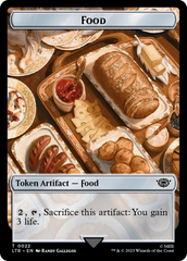 Smaug // Food (0022) Double-Sided Token (Surge Foil) [The Lord of the Rings: Tales of Middle-Earth Tokens] | Exor Games New Glasgow