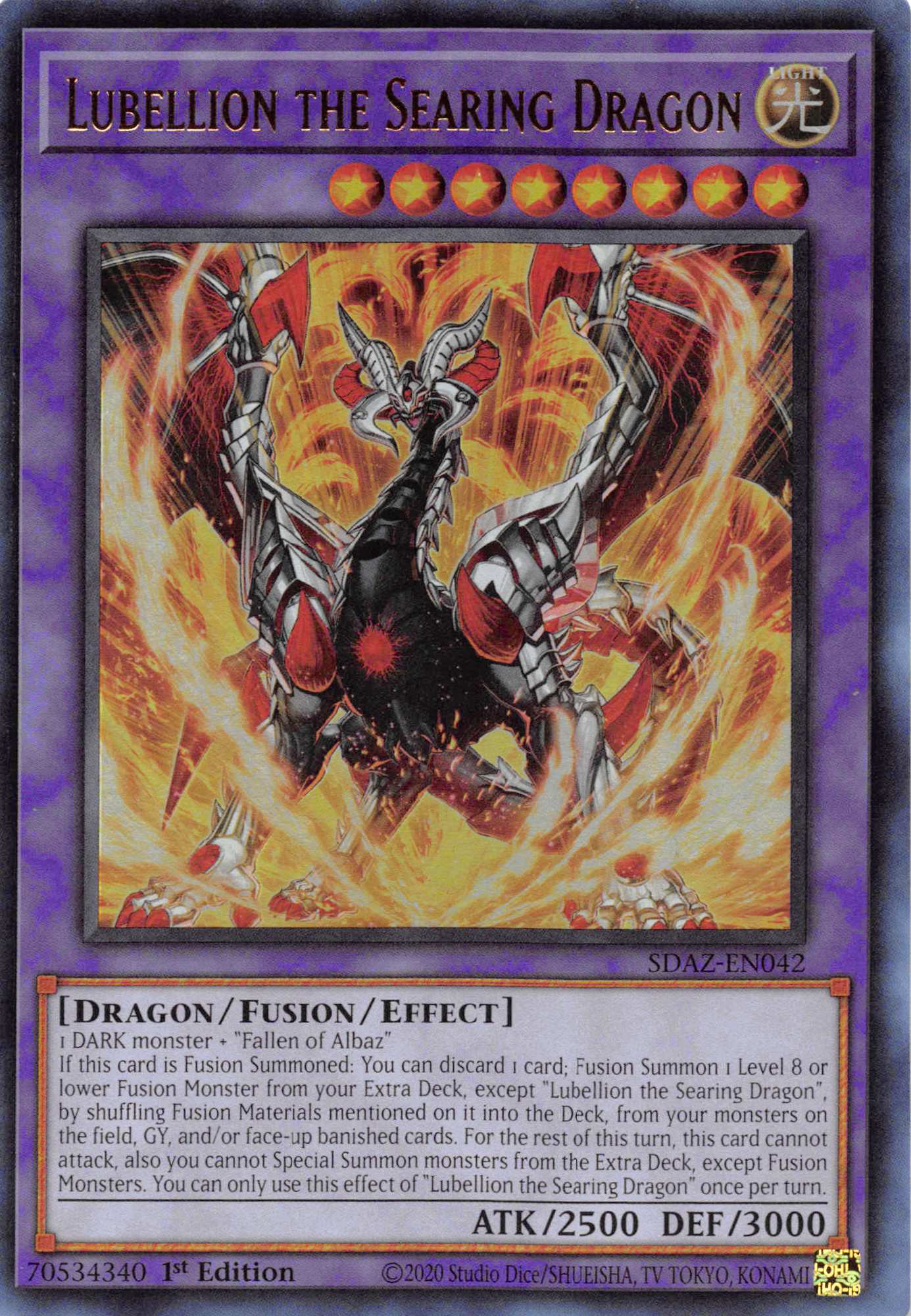 Lubellion the Searing Dragon [SDAZ-EN042] Ultra Rare | Exor Games New Glasgow