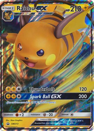 Raichu GX (SM213) (Jumbo Card) [Sun & Moon: Black Star Promos] | Exor Games New Glasgow