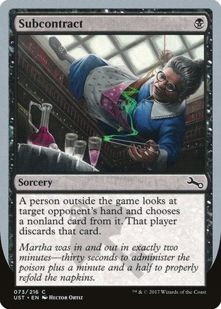 Subcontract [Unstable] | Exor Games New Glasgow