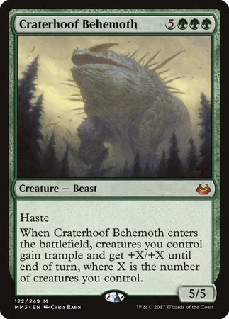 Craterhoof Behemoth [Modern Masters 2017] | Exor Games New Glasgow
