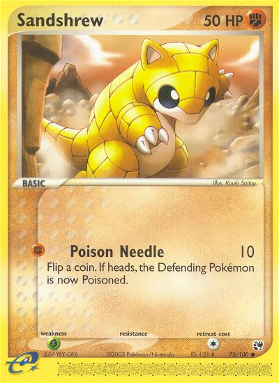 Sandshrew (75/100) [EX: Sandstorm] | Exor Games New Glasgow