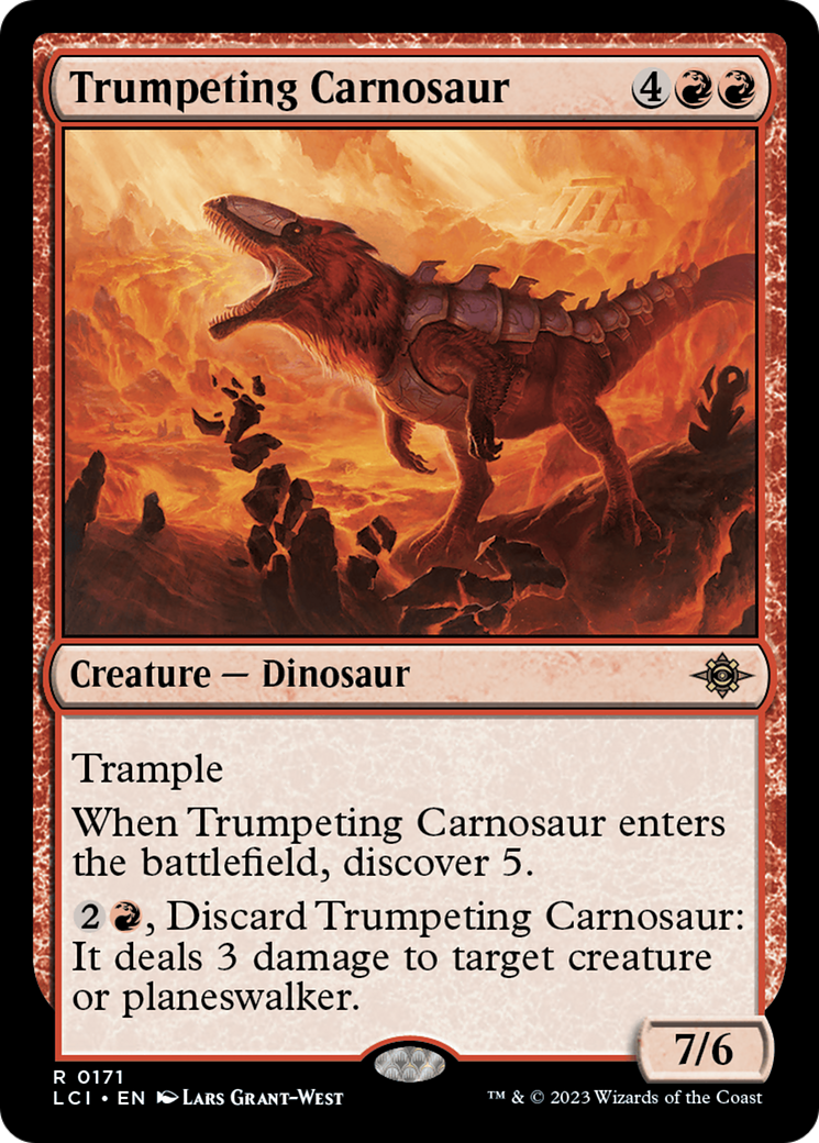Trumpeting Carnosaur [The Lost Caverns of Ixalan] | Exor Games New Glasgow