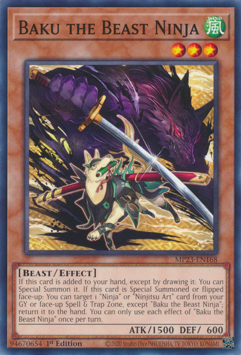 Baku the Beast Ninja [MP23-EN168] Common | Exor Games New Glasgow