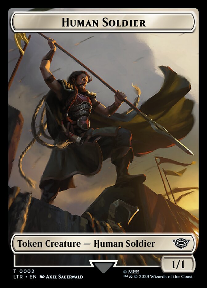 Human Soldier Token (02) [The Lord of the Rings: Tales of Middle-Earth Tokens] | Exor Games New Glasgow