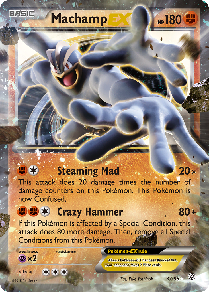 Machamp EX (37/98) [XY: Ancient Origins] | Exor Games New Glasgow