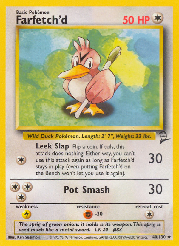 Farfetch'd (40/130) [Base Set 2] | Exor Games New Glasgow