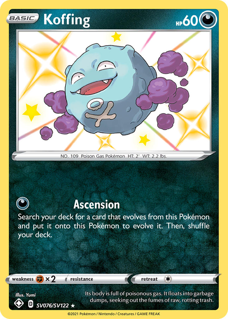 Koffing (SV076/SV122) [Sword & Shield: Shining Fates] | Exor Games New Glasgow