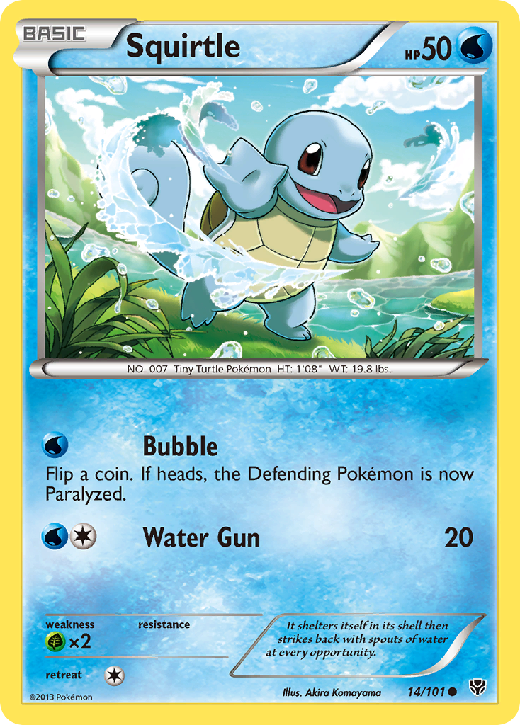 Squirtle (14/101) [Black & White: Plasma Blast] | Exor Games New Glasgow