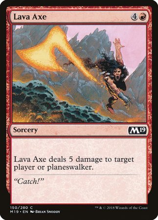 Lava Axe [Core Set 2019] | Exor Games New Glasgow