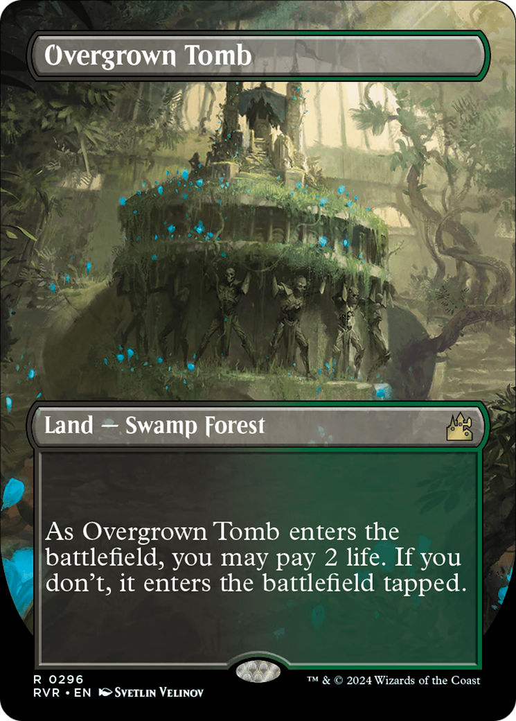 Overgrown Tomb (Borderless) [Ravnica Remastered] | Exor Games New Glasgow