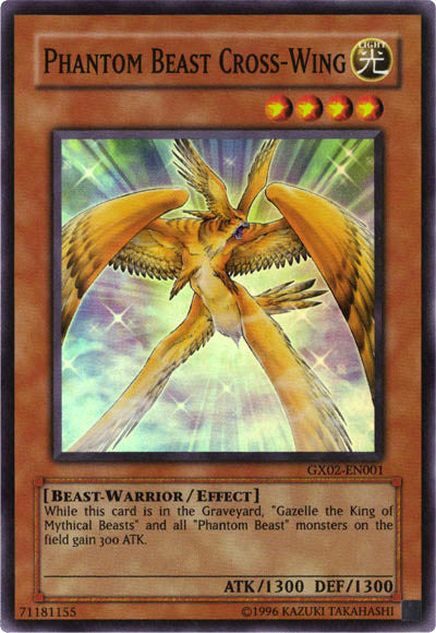 Phantom Beast Cross-Wing [GX02-EN001] Super Rare | Exor Games New Glasgow