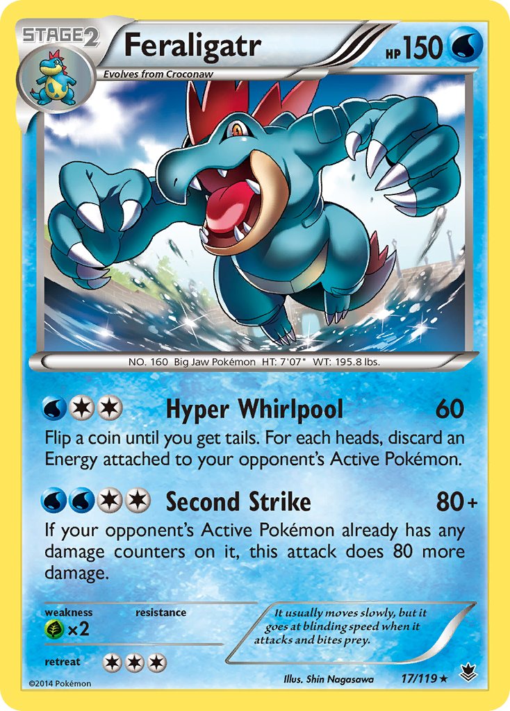 Feraligatr (17/119) (Theme Deck Exclusive) [XY: Phantom Forces] | Exor Games New Glasgow