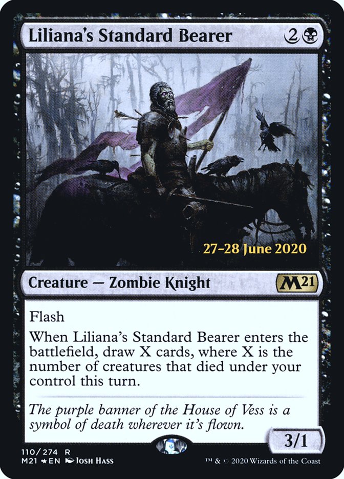 Liliana's Standard Bearer  [Core Set 2021 Prerelease Promos] | Exor Games New Glasgow