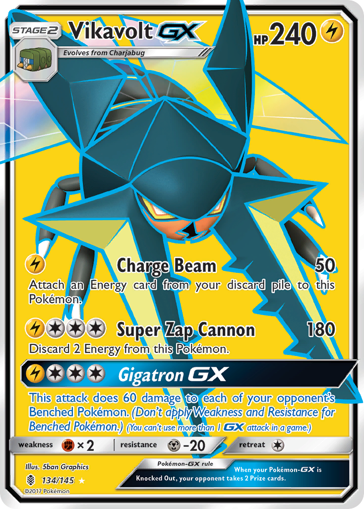 Vikavolt GX (134/145) [Sun & Moon: Guardians Rising] | Exor Games New Glasgow