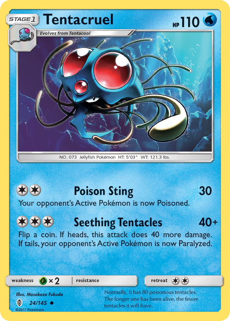 Tentacruel (24/145) [Sun & Moon: Guardians Rising] | Exor Games New Glasgow