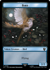 Elf Warrior // Bird Double Sided Token [The Lord of the Rings: Tales of Middle-Earth Commander Tokens] | Exor Games New Glasgow