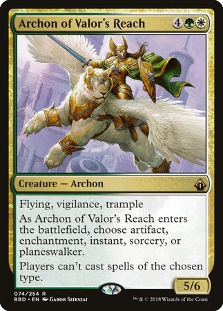 Archon of Valor's Reach [Battlebond] | Exor Games New Glasgow