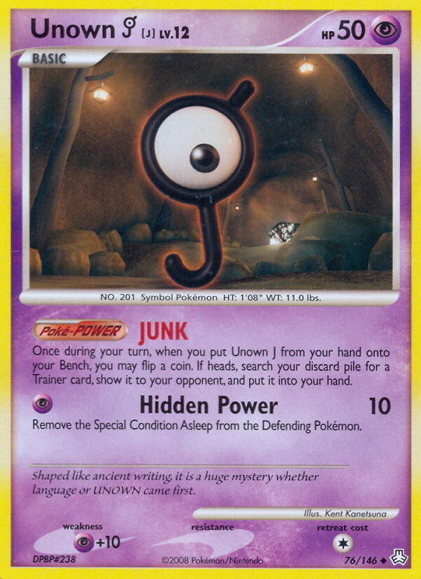 Unown J (76/146) [Diamond & Pearl: Legends Awakened] | Exor Games New Glasgow