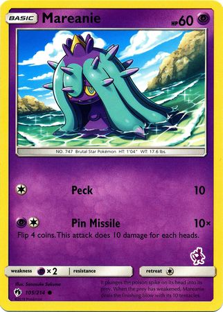 Mareanie (105/214) (Mewtwo Deck) [Battle Academy 2020] | Exor Games New Glasgow