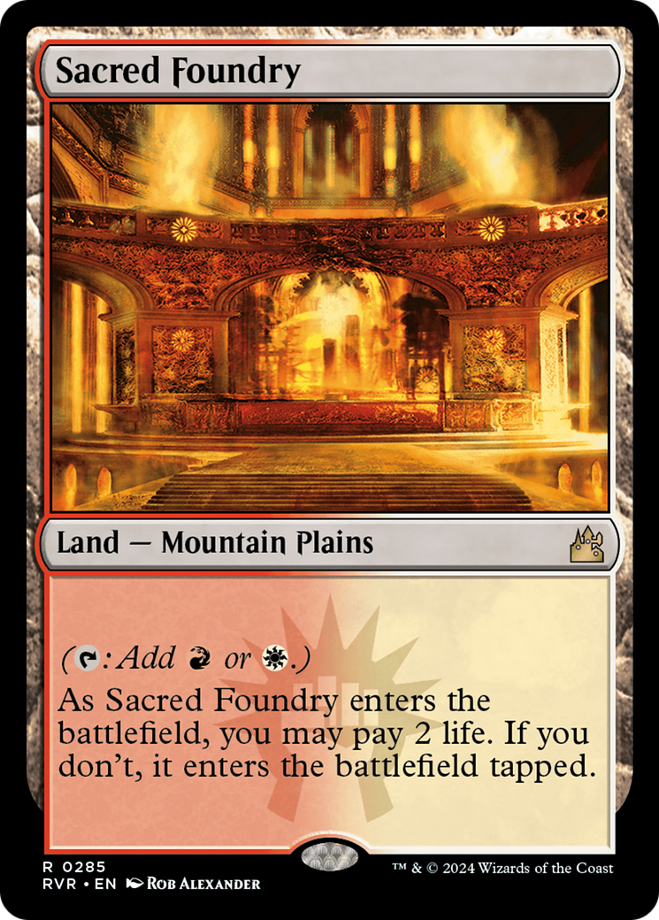 Sacred Foundry [Ravnica Remastered] | Exor Games New Glasgow