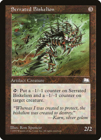 Serrated Biskelion [Weatherlight] | Exor Games New Glasgow