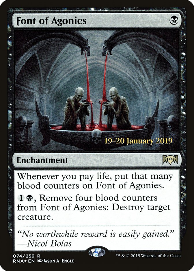 Font of Agonies [Ravnica Allegiance Prerelease Promos] | Exor Games New Glasgow