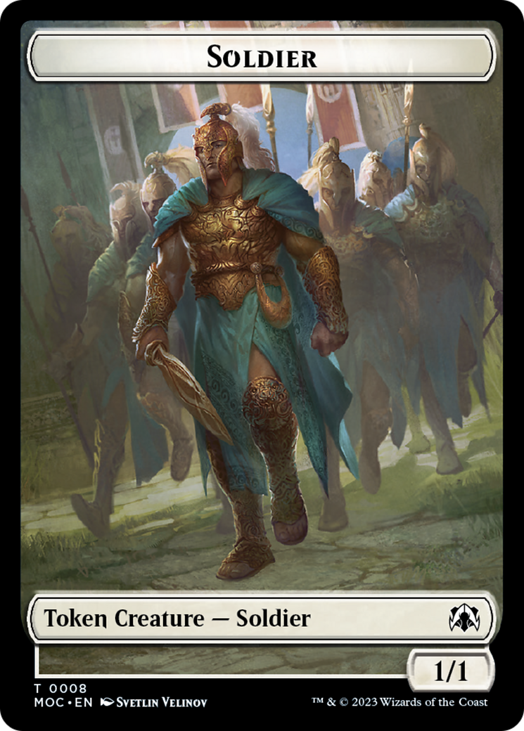 Soldier // Insect Double-Sided Token [March of the Machine Commander Tokens] | Exor Games New Glasgow