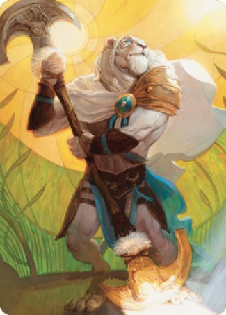 Ajani, Sleeper Agent Art Card [Dominaria United Art Series] | Exor Games New Glasgow