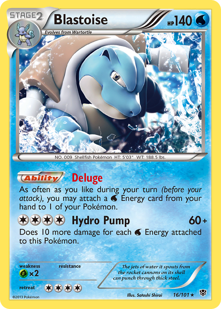 Blastoise (16/101) [Black & White: Plasma Blast] | Exor Games New Glasgow