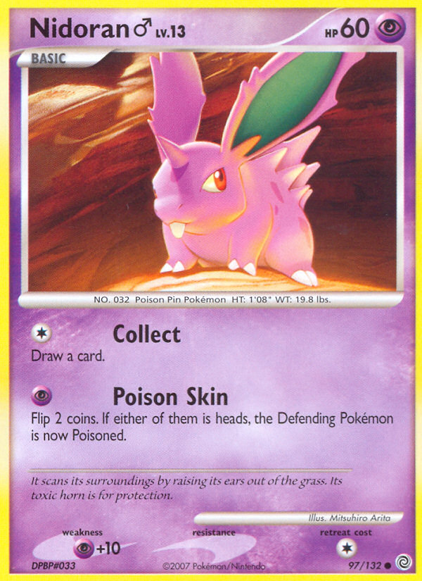 Nidoran (97/132) (Male) [Diamond & Pearl: Secret Wonders] | Exor Games New Glasgow