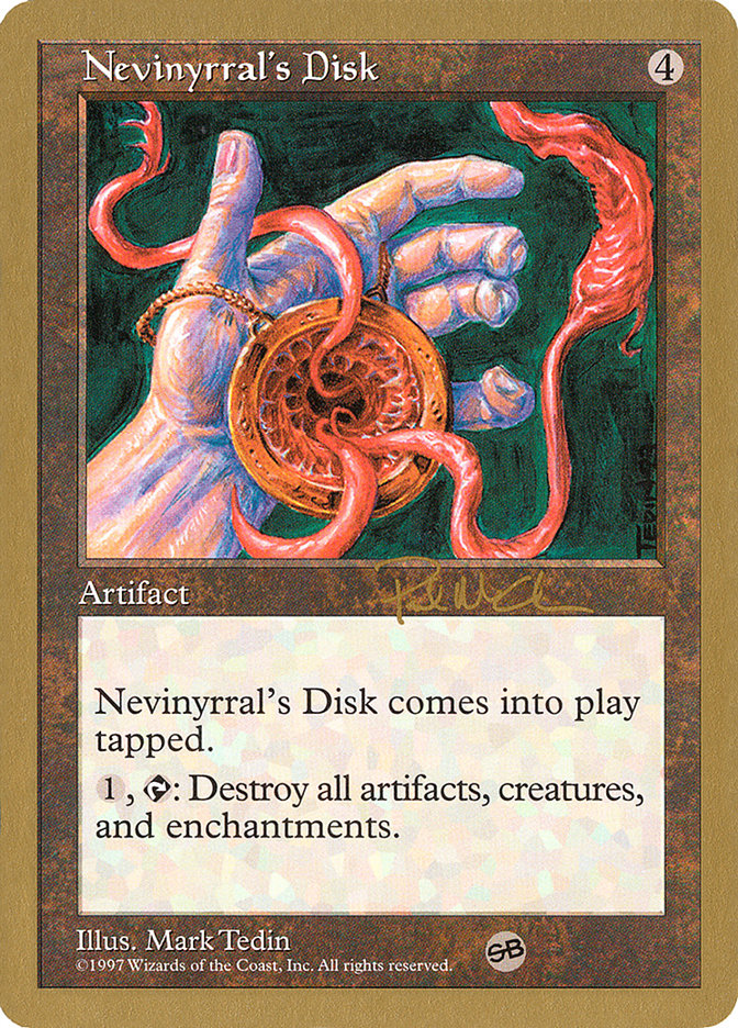 Nevinyrral's Disk (Paul McCabe) (SB) [World Championship Decks 1997] | Exor Games New Glasgow