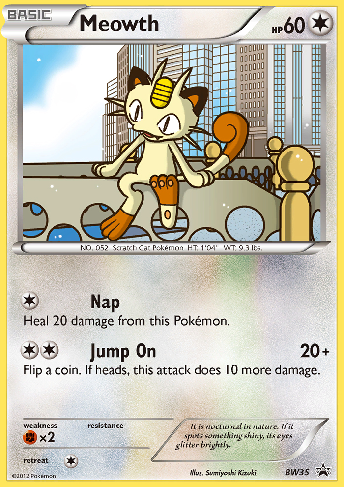 Meowth (BW35) [Black & White: Black Star Promos] | Exor Games New Glasgow