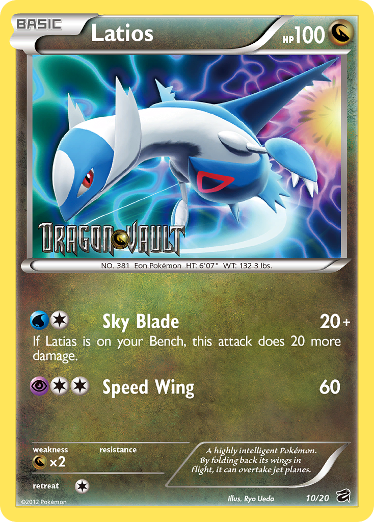 Latios (10/20) (Blister Exclusive) [Black & White: Dragon Vault] | Exor Games New Glasgow