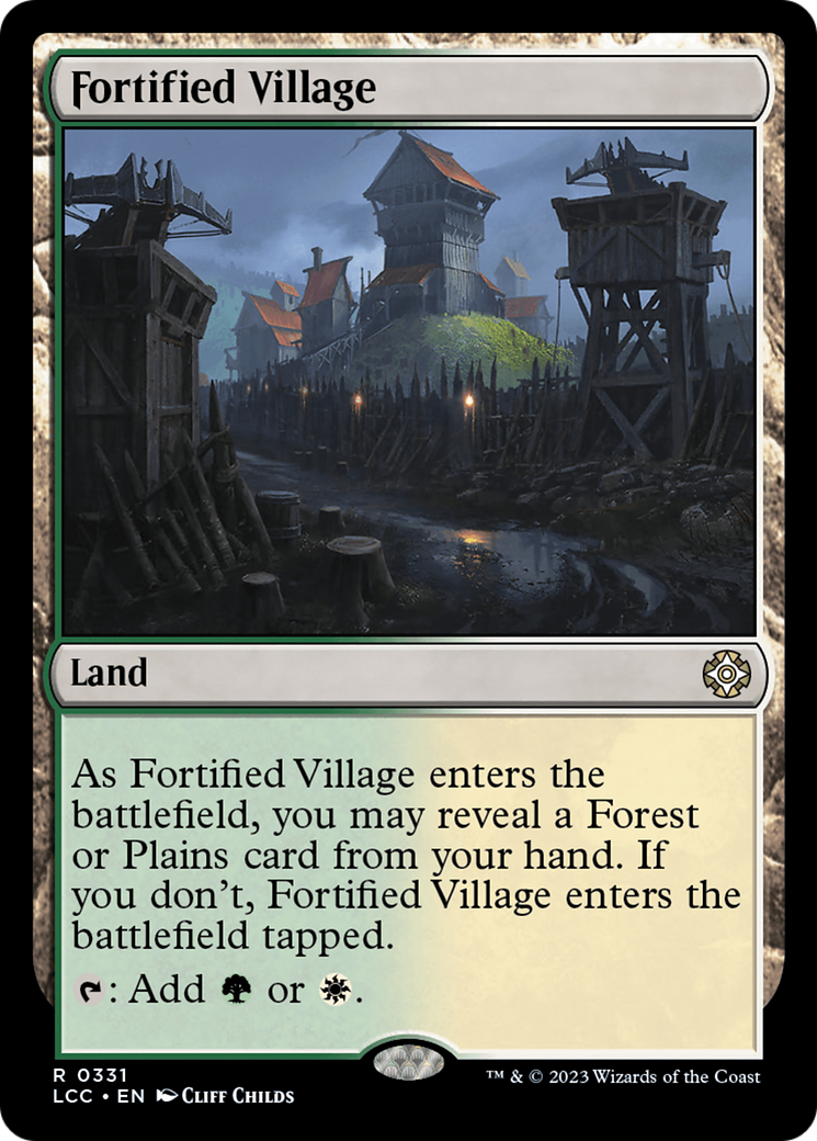 Fortified Village [The Lost Caverns of Ixalan Commander] | Exor Games New Glasgow