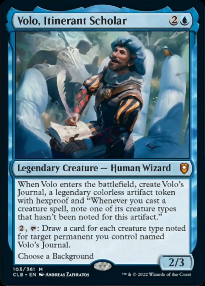 Volo, Itinerant Scholar [Commander Legends: Battle for Baldur's Gate] | Exor Games New Glasgow