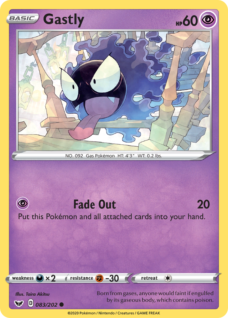 Gastly (083/202) [Sword & Shield: Base Set] | Exor Games New Glasgow