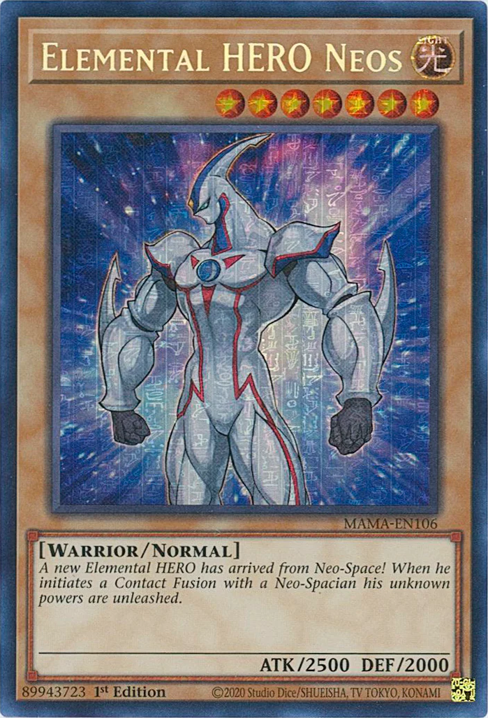 Elemental HERO Neos [MAMA-EN106] Ultra Pharaoh's Rare | Exor Games New Glasgow