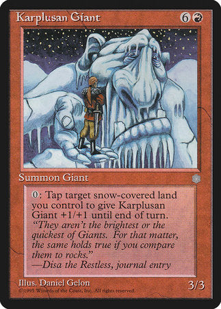 Karplusan Giant [Ice Age] | Exor Games New Glasgow