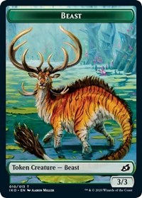 Beast // Human Soldier (004) Double-sided Token [Ikoria: Lair of Behemoths Tokens] | Exor Games New Glasgow