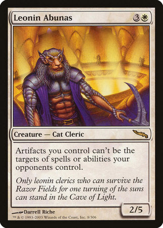 Leonin Abunas [Mirrodin] | Exor Games New Glasgow