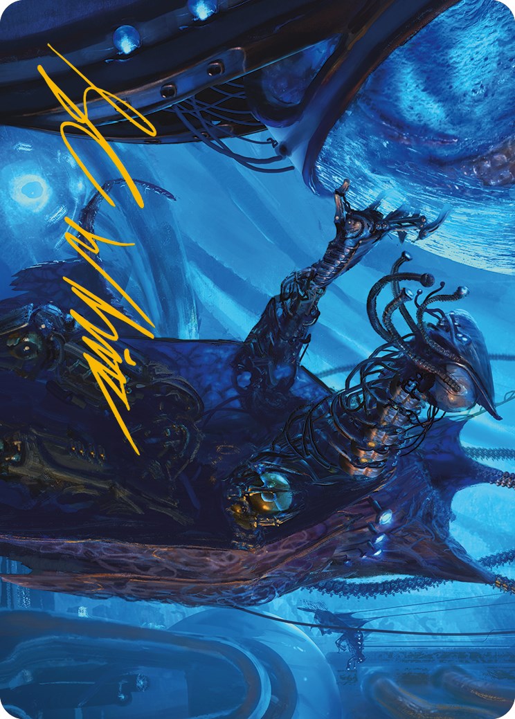 Atmosphere Surgeon Art Card (Gold-Stamped Signature) [Phyrexia: All Will Be One Art Series] | Exor Games New Glasgow