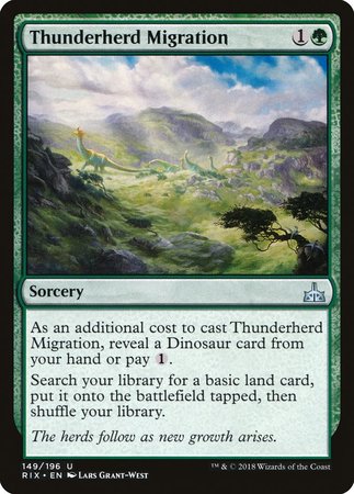 Thunderherd Migration [Rivals of Ixalan] | Exor Games New Glasgow