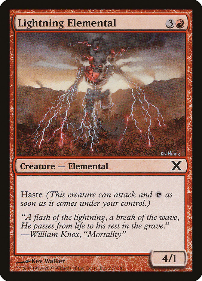 Lightning Elemental [Tenth Edition] | Exor Games New Glasgow